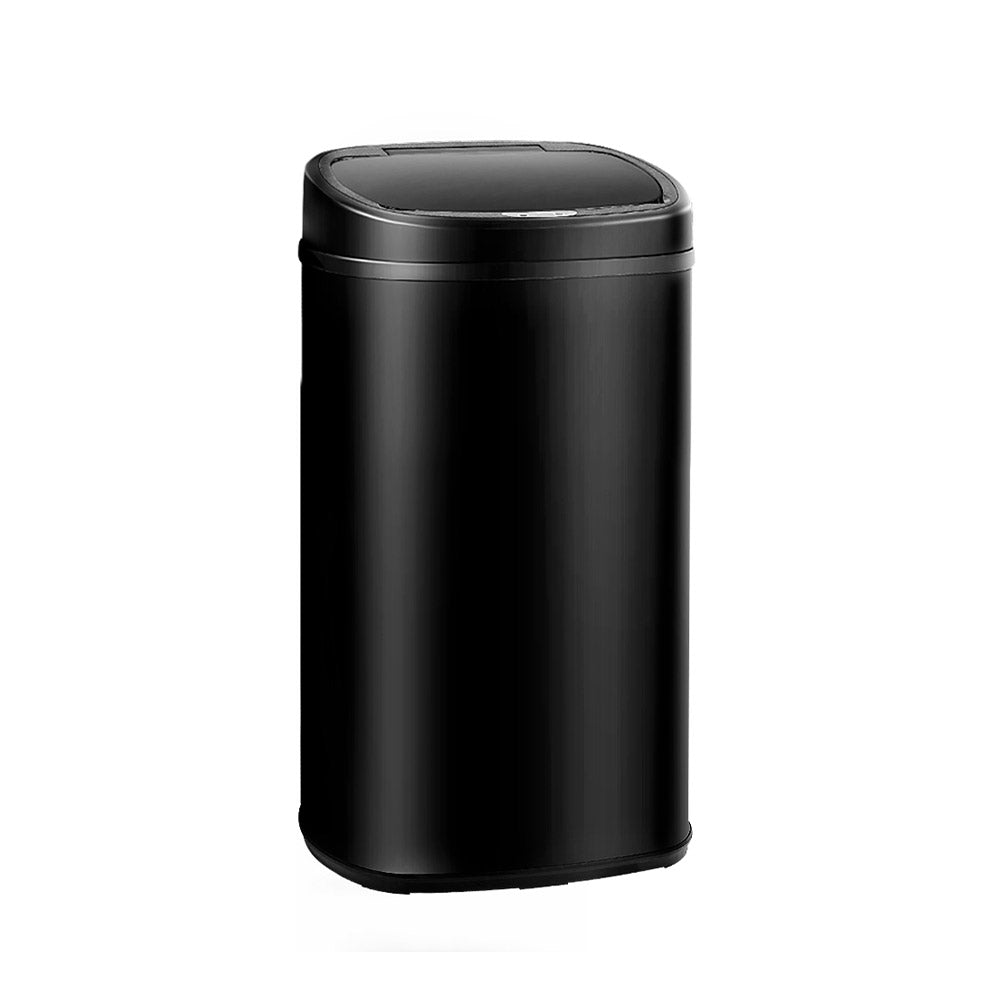 Devanti 58L Motion Sensor Bin Rubbish Automatic Black-0