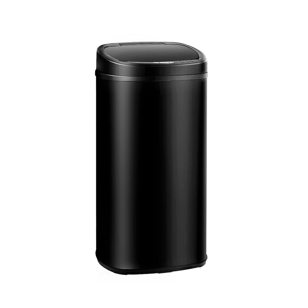 Devanti 68L Motion Sensor Bin Rubbish Automatic Black-0