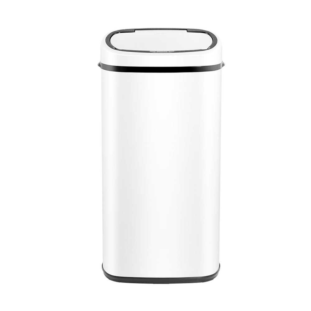 Devanti 68L Motion Sensor Bin Rubbish Automatic White-2