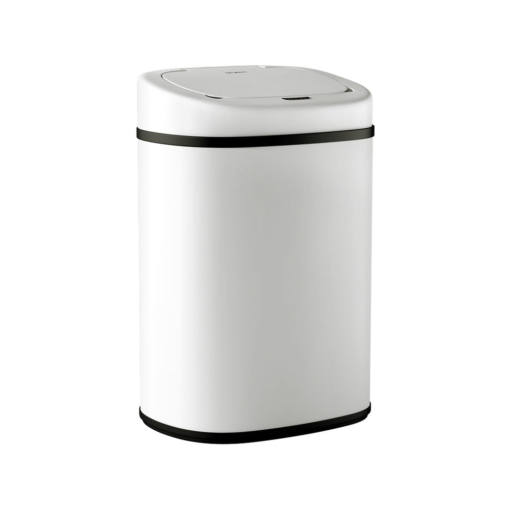 Devanti 82L Motion Sensor Bin Rubbish Automatic White-2