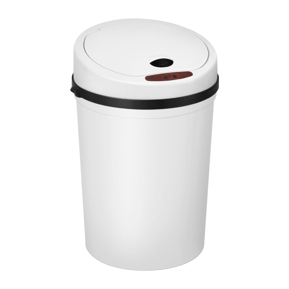 Devanti Sensor Bin Motion Rubbish Bins Kitchen Automatic Trash Can White 9L-2