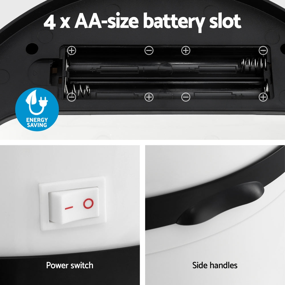 Devanti Sensor Bin Motion Rubbish Bins Kitchen Automatic Trash Can White 9L-5