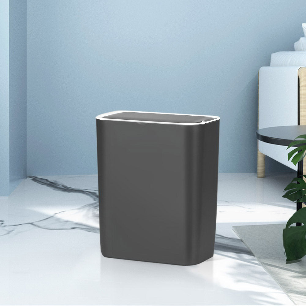 Devanti 9L Motion Sensor Bin Rubbish Automatic Ash Black-6