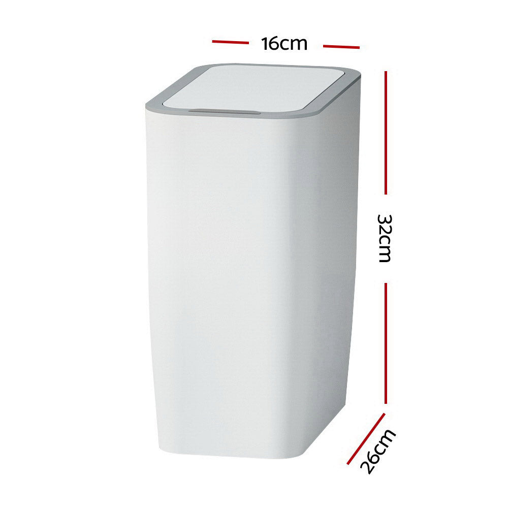 Devanti 9L Motion Sensor Bin Rubbish Automatic White-1