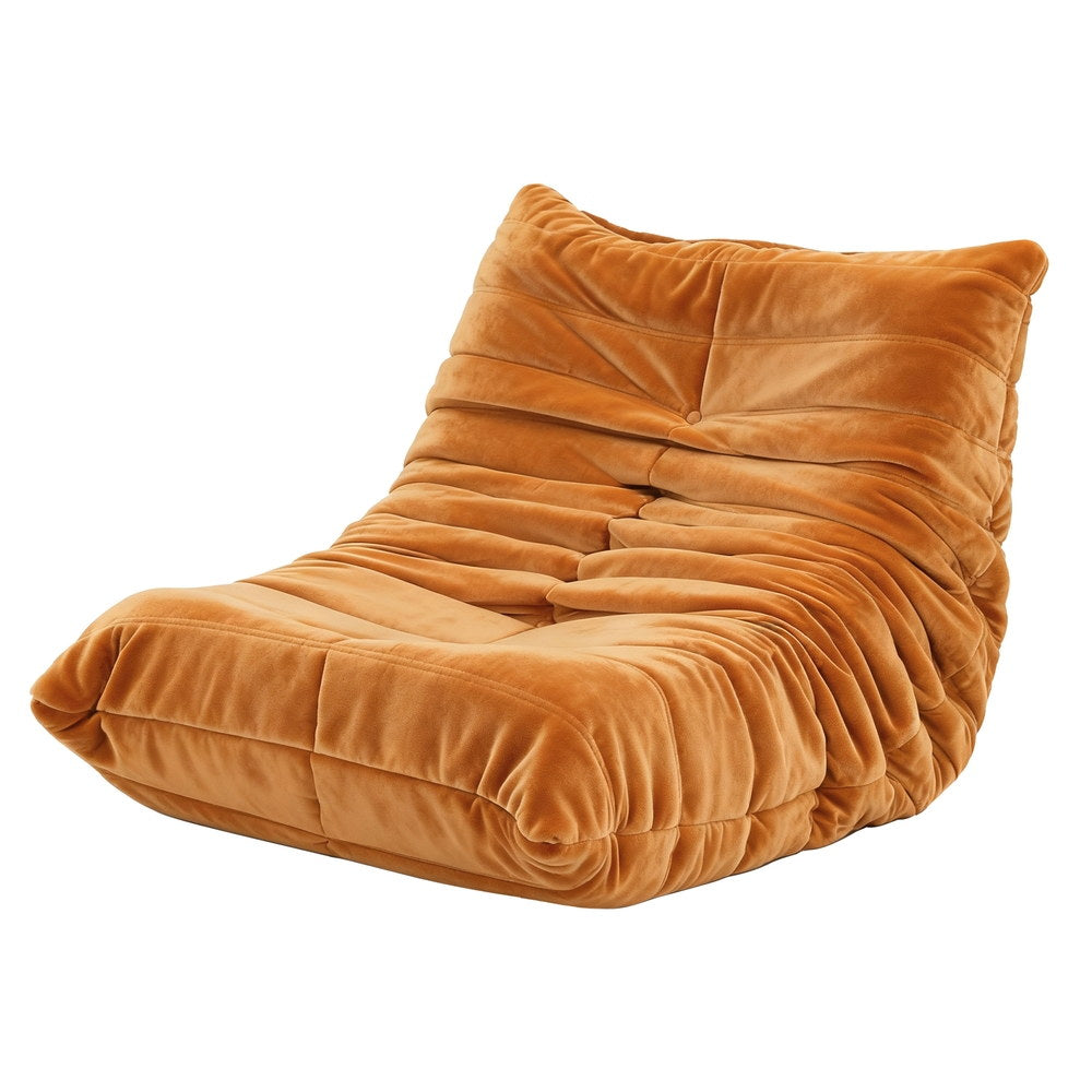 Artiss Lazy Sofa Accent Chair Floor Couch Leisure Lounge Foam Pouffe Recliner-1