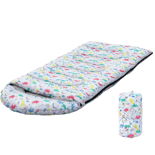 Weisshorn Sleeping Bag Kids Single Bags 180cm Thermal Camping Hiking White-0