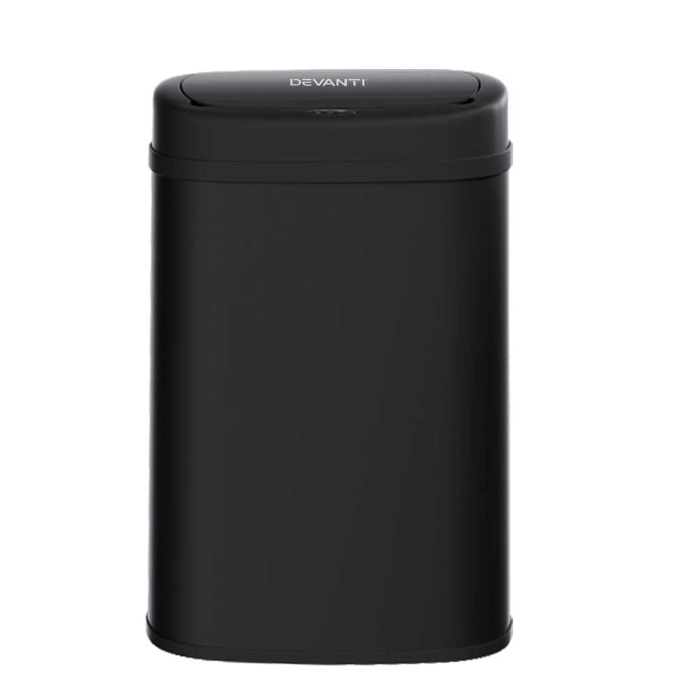 Devanti 50L Sensor Bin Motion Rubbish Automatic Black-0