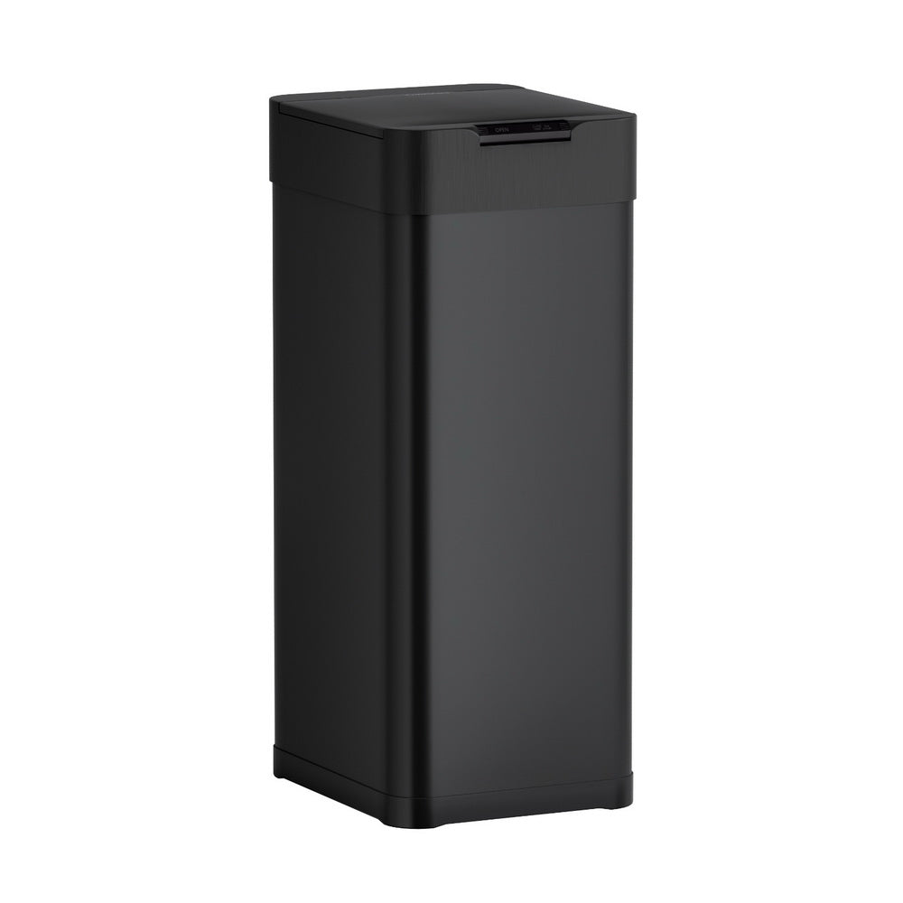 Devanti 50L Sensor Bin Motion Rubbish Bins Kitchen Automatic Trash Can Black-2