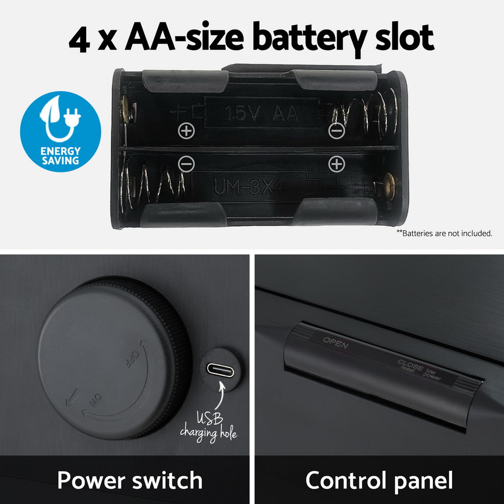 Devanti 50L Sensor Bin Motion Rubbish Bins Kitchen Automatic Trash Can Black-5