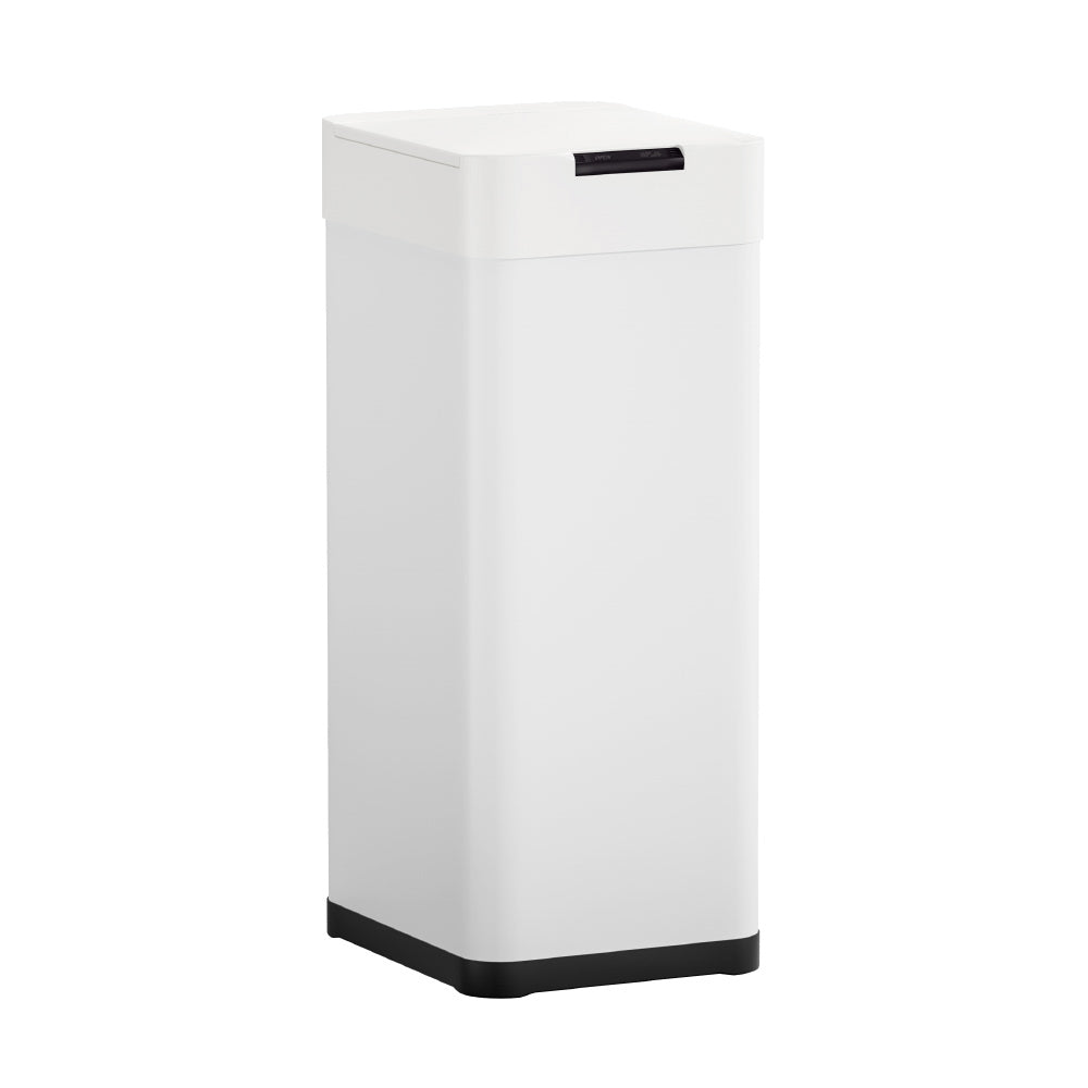 Devanti 50L Sensor Bin Motion Rubbish Bins Kitchen Automatic Trash Can White-2