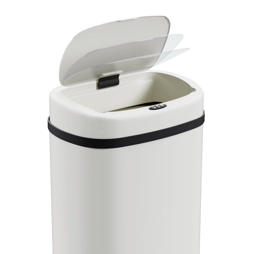 Devanti 50L Sensor Bin Motion Rubbish Automatic White-3