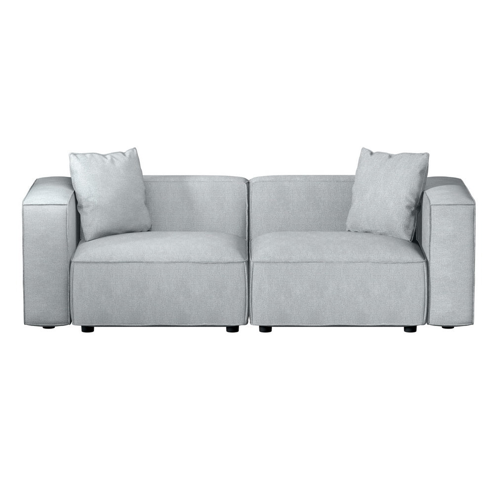 Artiss Modular Sofa Chaise Set 2-Seater Grey-2