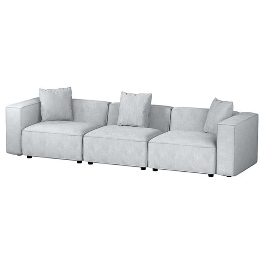 Artiss Modular Sofa Chaise Set 3-Seater Grey-0