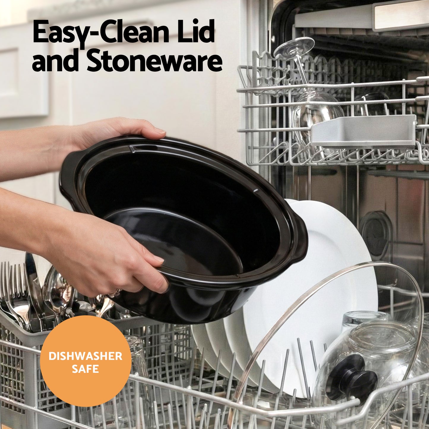 Devanti 5.6L Slow Cooker Electric Multi Cooker with 3 Heat Settings and Keep Warm Function