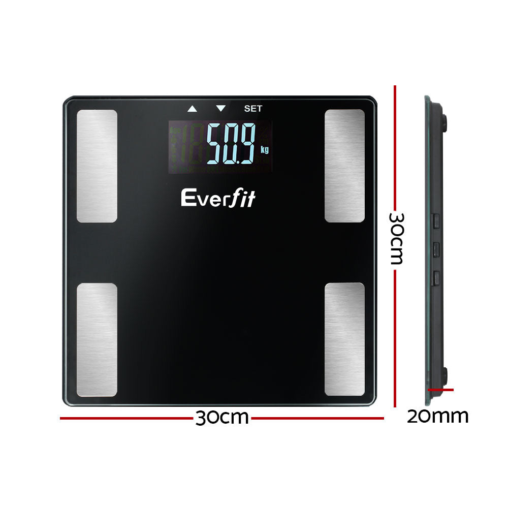 Everfit Body Fat Bathroom Scale Weighing Wireless Bluetooth Gym 180KG-1