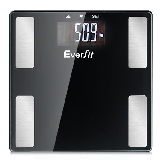 Everfit Body Fat Bathroom Scale Weighing BMI Monitor Gym 180KG-0