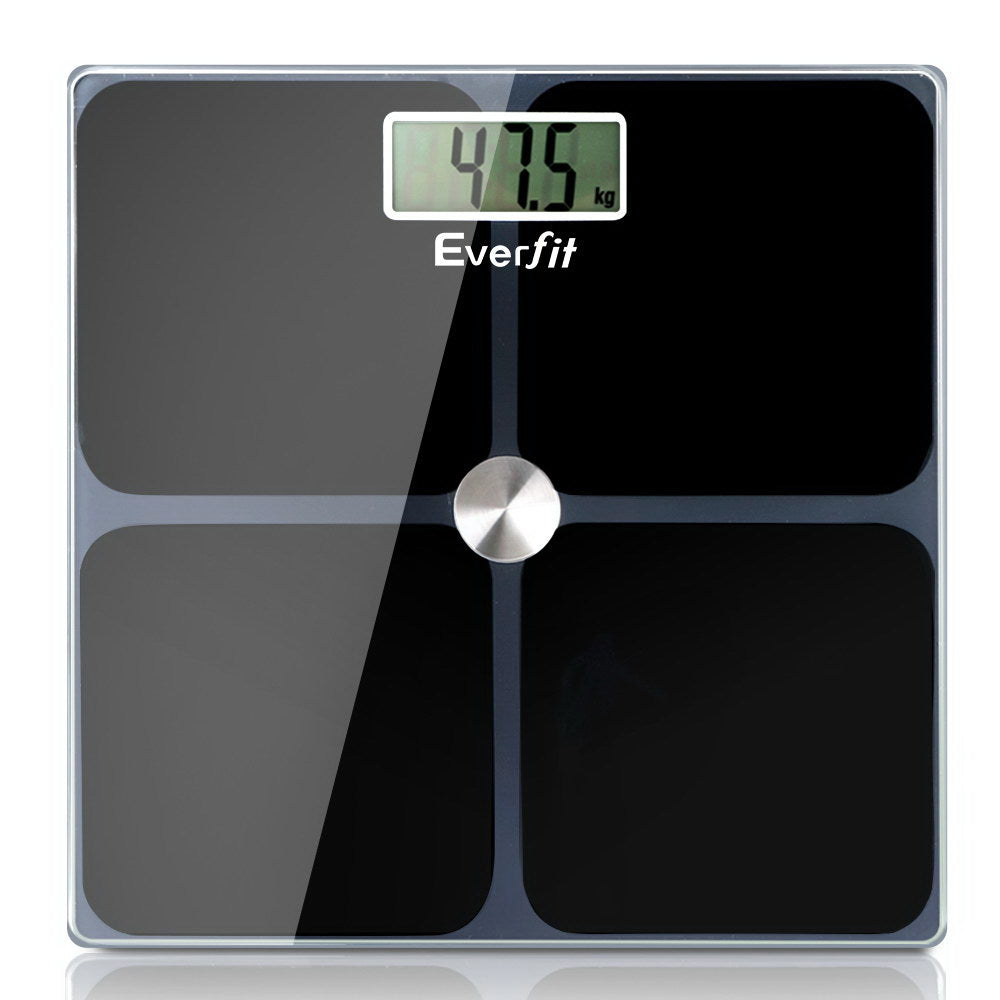 Everfit Body Fat Bathroom Scale Weighing Tracker Gym 180KG-0