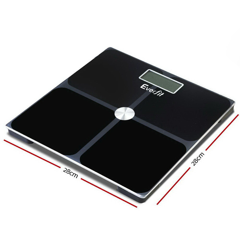 Everfit Body Fat Bathroom Scale Weighing Tracker Gym 180KG-1