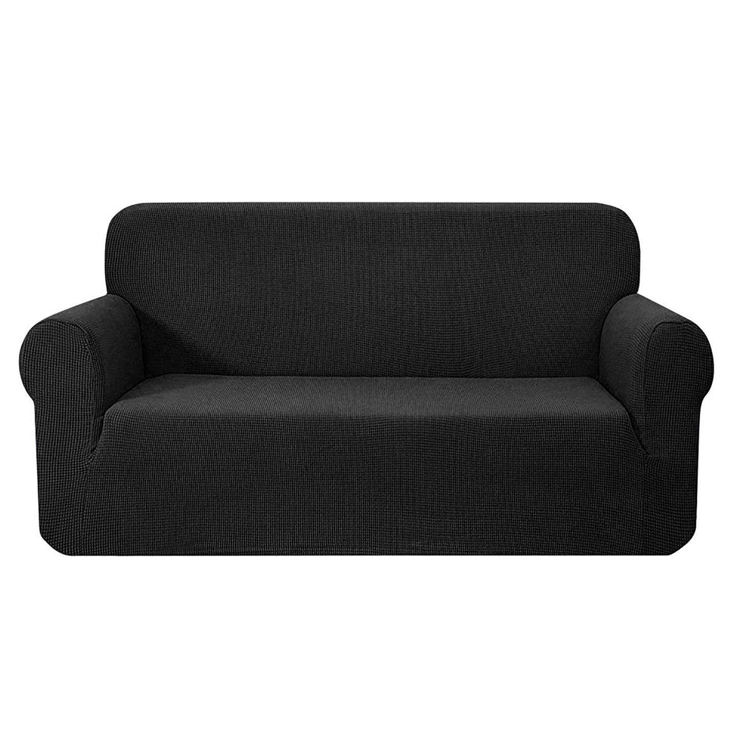 Artiss Sofa Cover Couch Covers 3 Seater High Stretch Black-0