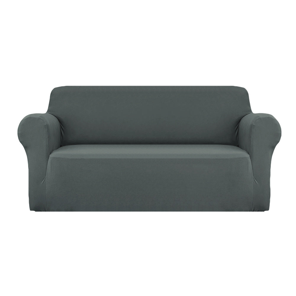 Artiss Sofa Cover Couch Covers 3 Seater Stretch Grey-0