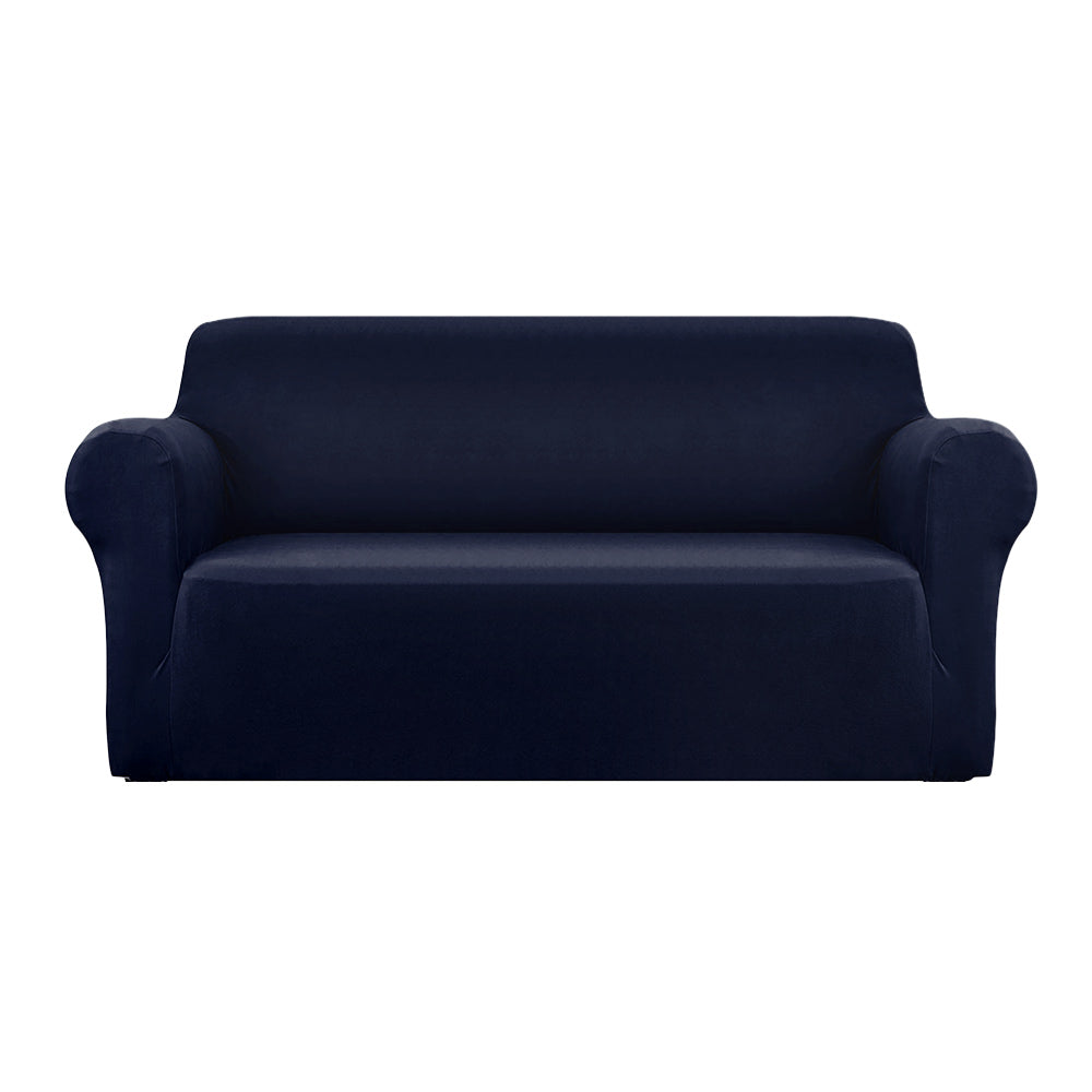 Artiss Sofa Cover Couch Covers 3 Seater Stretch Navy-0