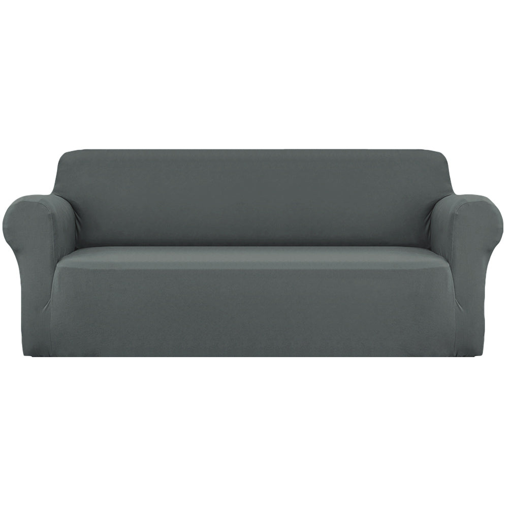 Artiss Sofa Cover Couch Covers 4 Seater Stretch Grey-0