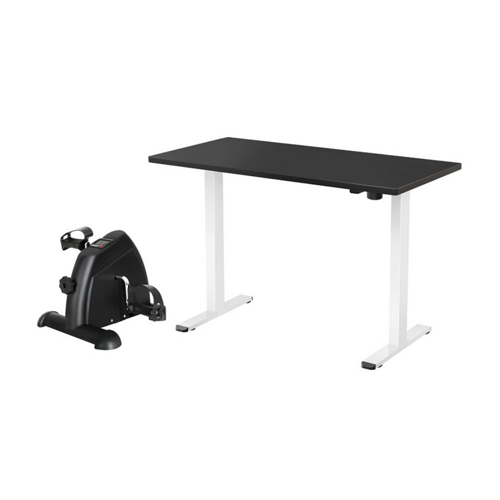 140cm Artiss Electric Standing Desk with Mini Pedal Exercise Bike Home Office-0