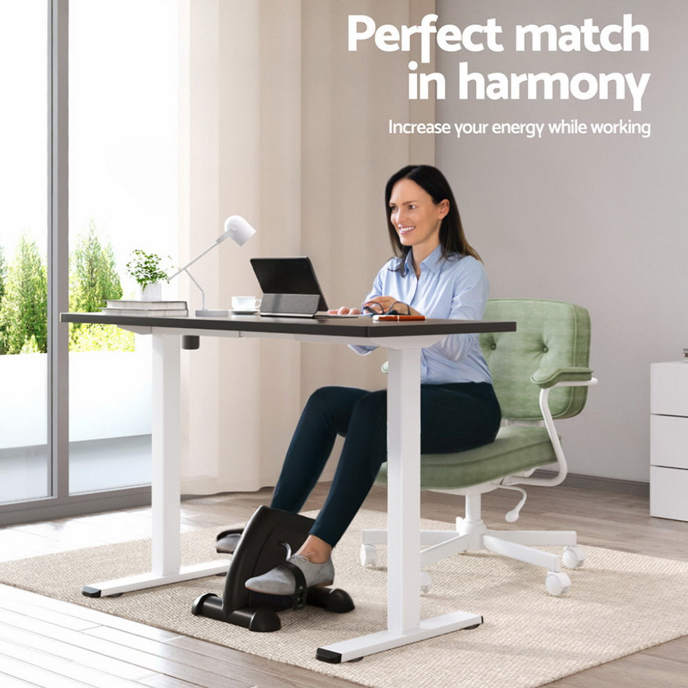 140cm Artiss Electric Standing Desk with Mini Pedal Exercise Bike Home Office-3