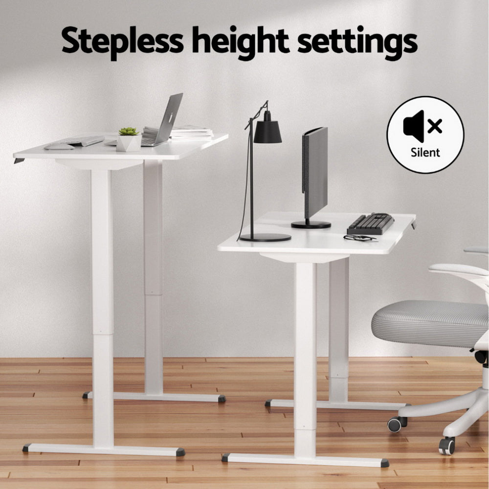 Artiss 120cm Electric Standing Desk with Mini Peal Exercise Bike Home Office-5