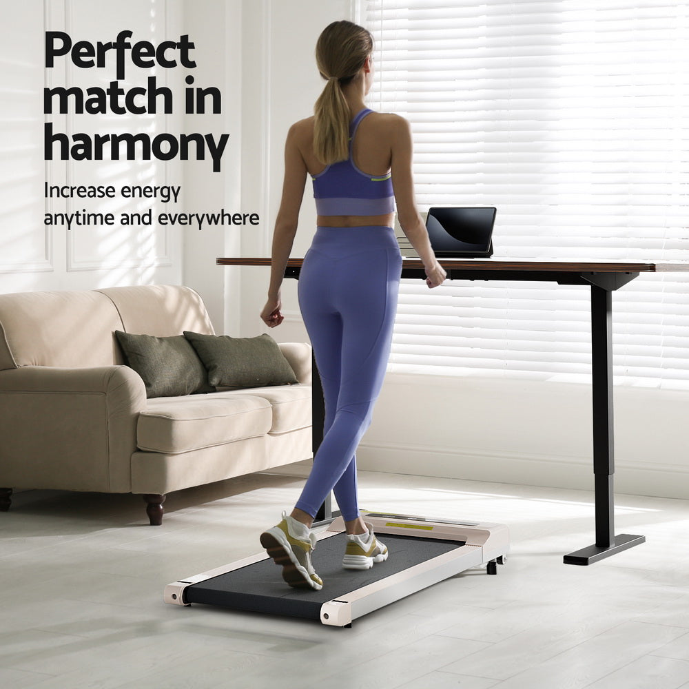 Artiss 360mm Treadmill Electric Walking Pad with 140cm Automatic Standing Desk-3