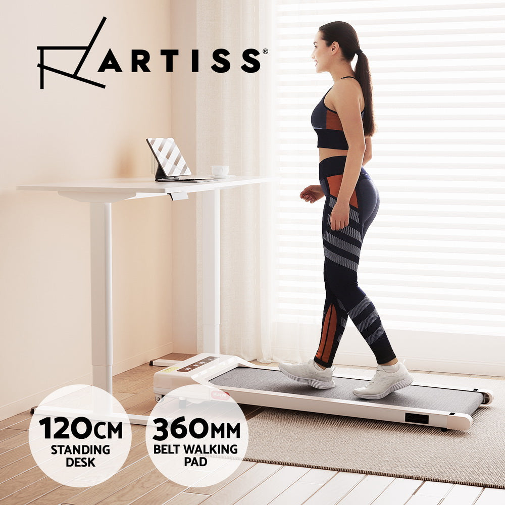 Artiss Treadmill with 120cm Automatic Standing Desk Electric Walking Pad-6