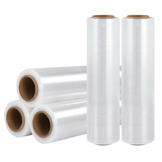 500mm x 400m Stretch Film Pallet Shrink Wrap 5 Rolls Package Use Plastic Clear-0
