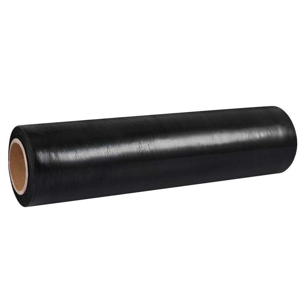 500mm x 400m Stretch Film Pallet Shrink Wrap 2 Rolls Package Use Plastic Black-2