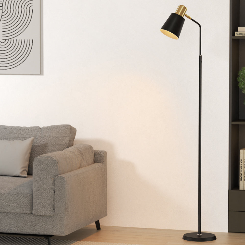 Artiss Floor Lamp LED Light Stand Modern Home Living Room Office Reading Black-6