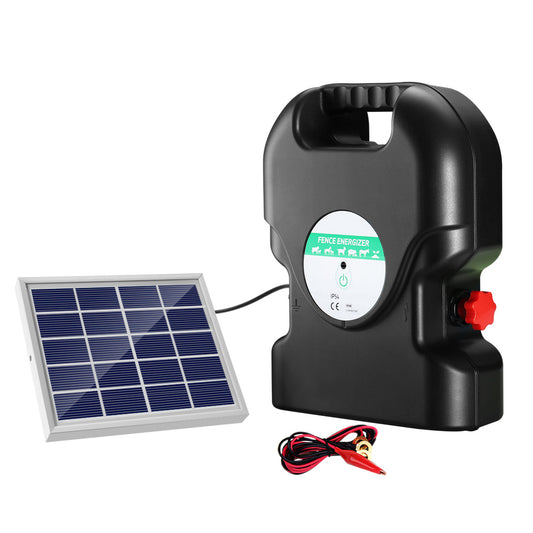 Giantz Fence Energiser 20KM Solar Powered 1.2J Electric-0