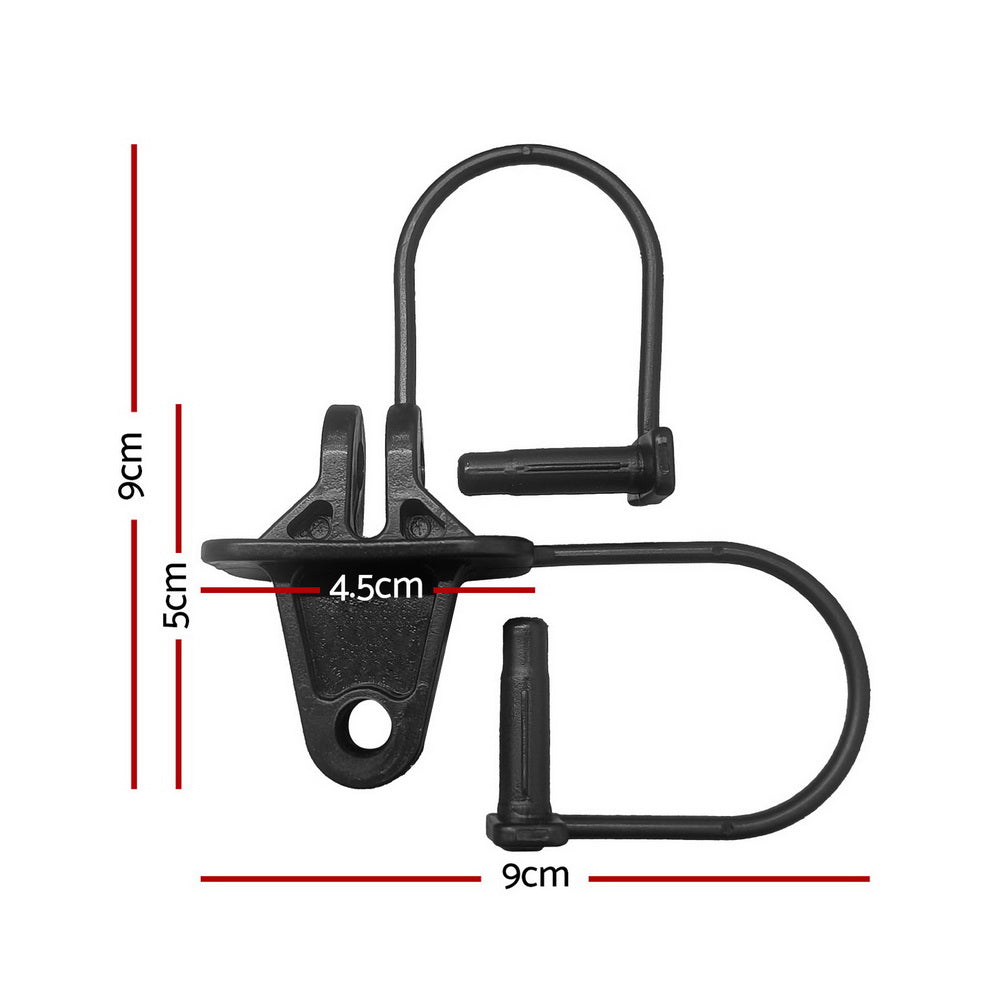 Giantz Electric Fence Insulators 200pcs Pinlock Black-1