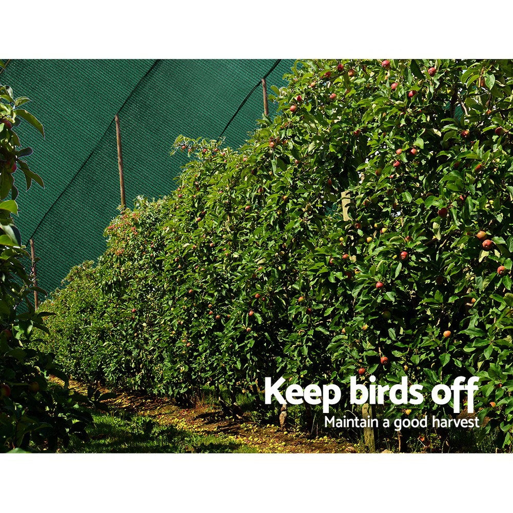 Instahut 30% Shade Cloth 1.83x10m Shadecloth Wide Heavy Duty Green-6