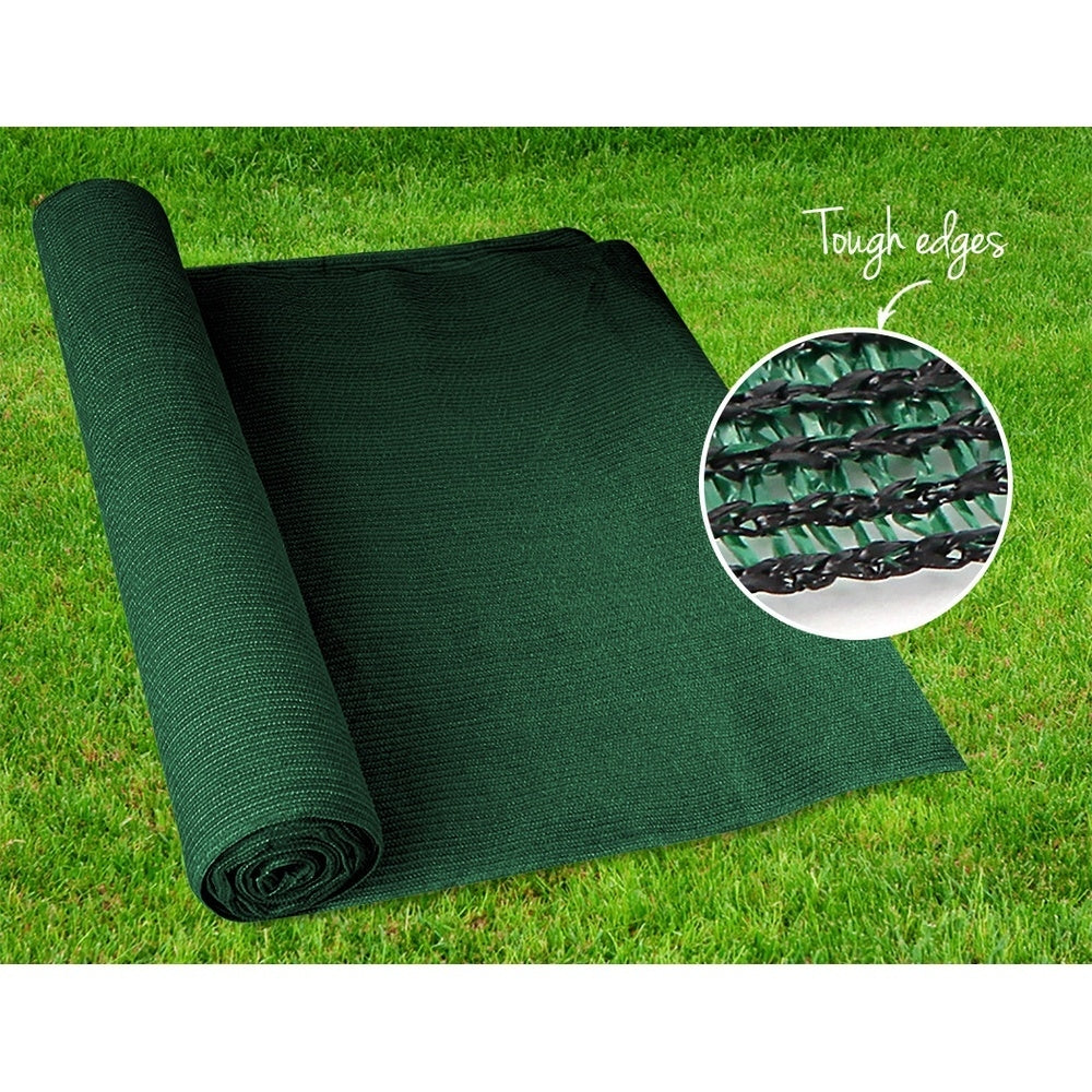 Instahut 50% Shade Cloth 3.66x10m Shade Cloth Sail Heavy Duty Shadecloth Garden Mesh Roll Green-4