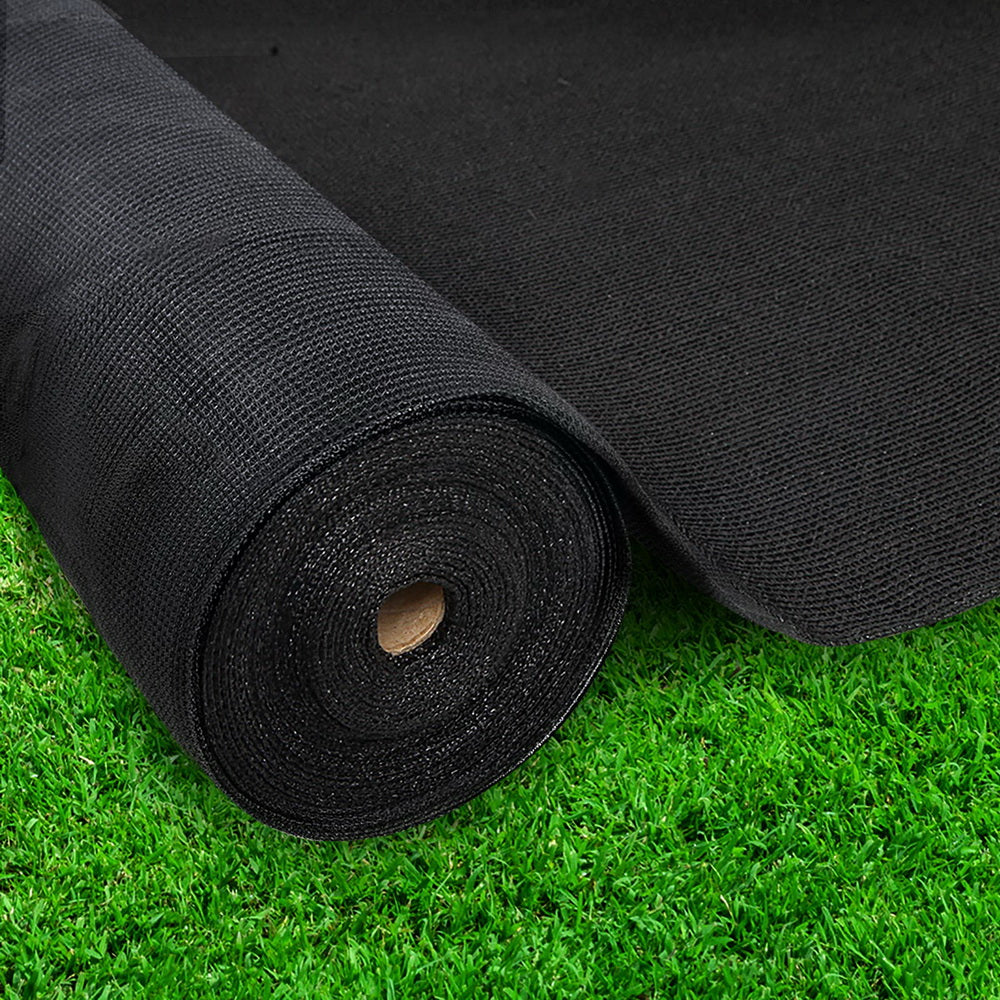 Instahut 30% Shade Cloth 3.66x30m Shadecloth Wide Heavy Duty Black-6