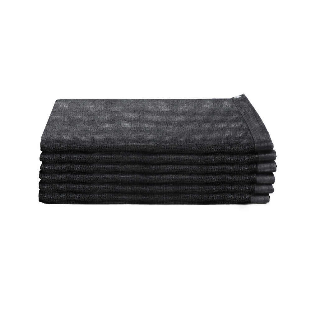 Instahut Shade Cloth Sun Shade Fabric Patio UV Resistant Black 10x2m-2