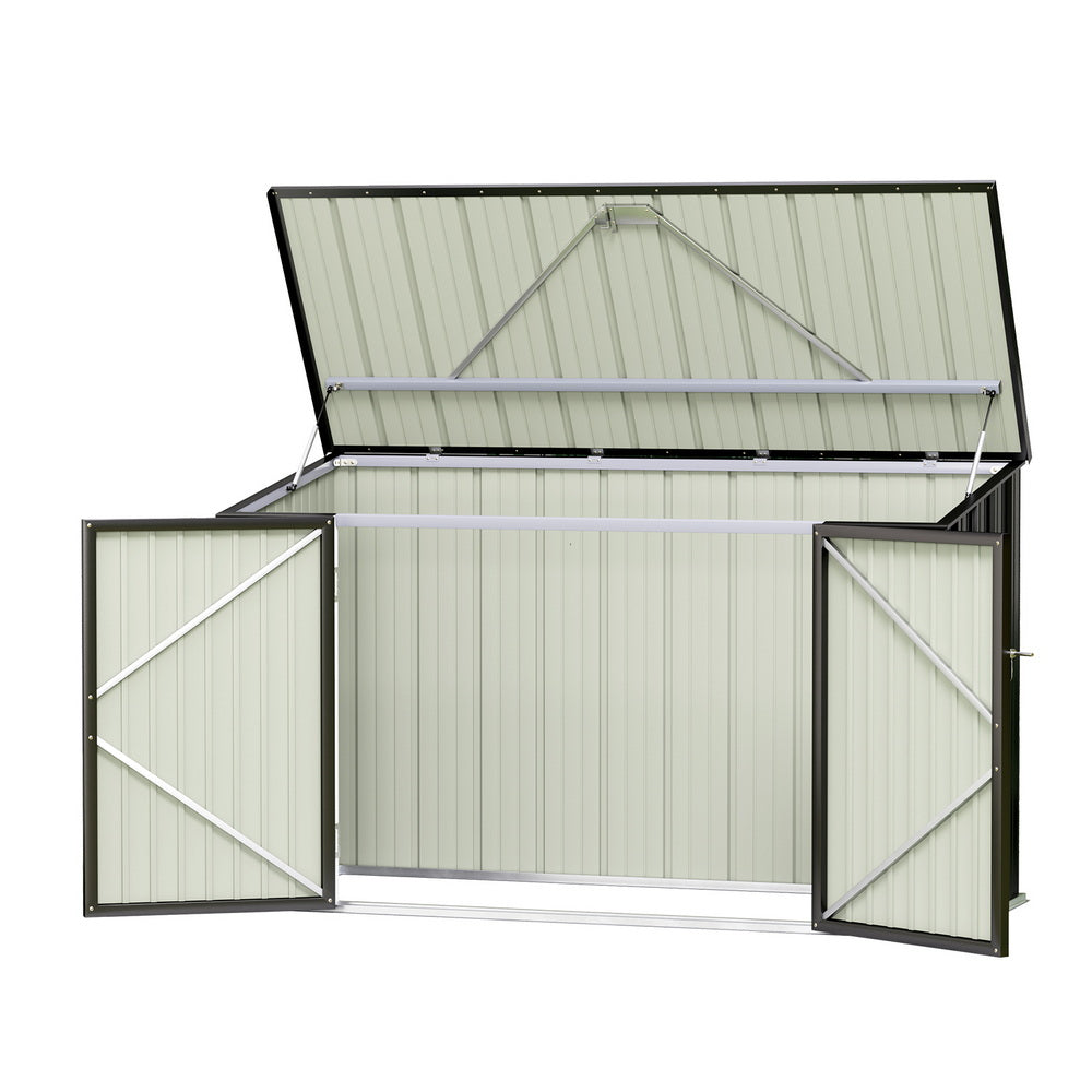Giantz Garden Shed 2.22x0.91M Bike Sheds Outdoor Storage Tool Workshop House Shelter Double Door-0