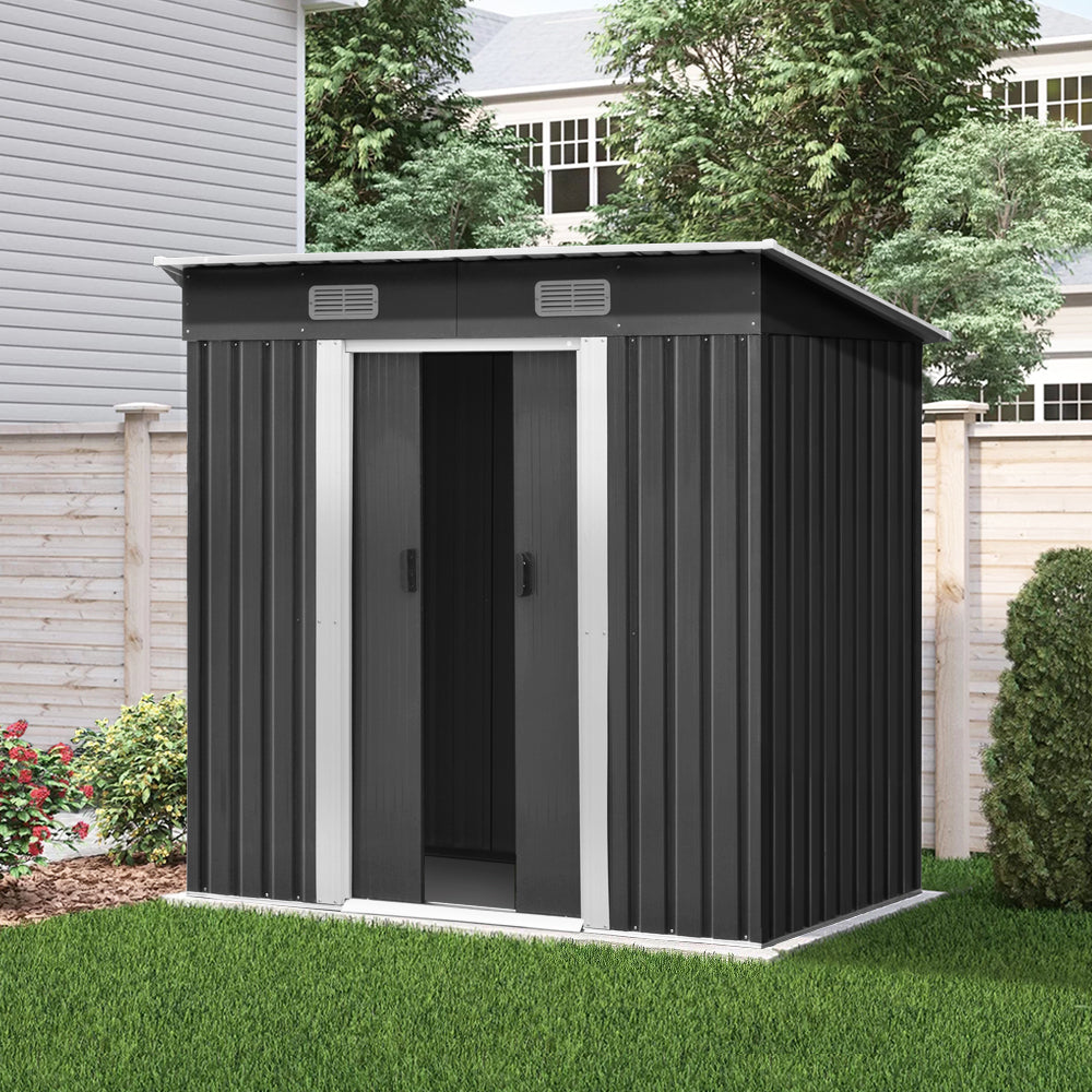 Giantz Garden Shed 1.94x1.21M Sheds Outdoor Storage Workshop House Tool Shelter Sliding Door-7