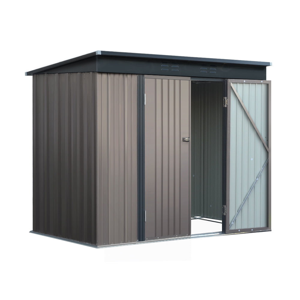 Giantz Garden Shed 2.31x1.31M Sheds Outdoor Storage Tool Metal Workshop Shelter Double Door-0