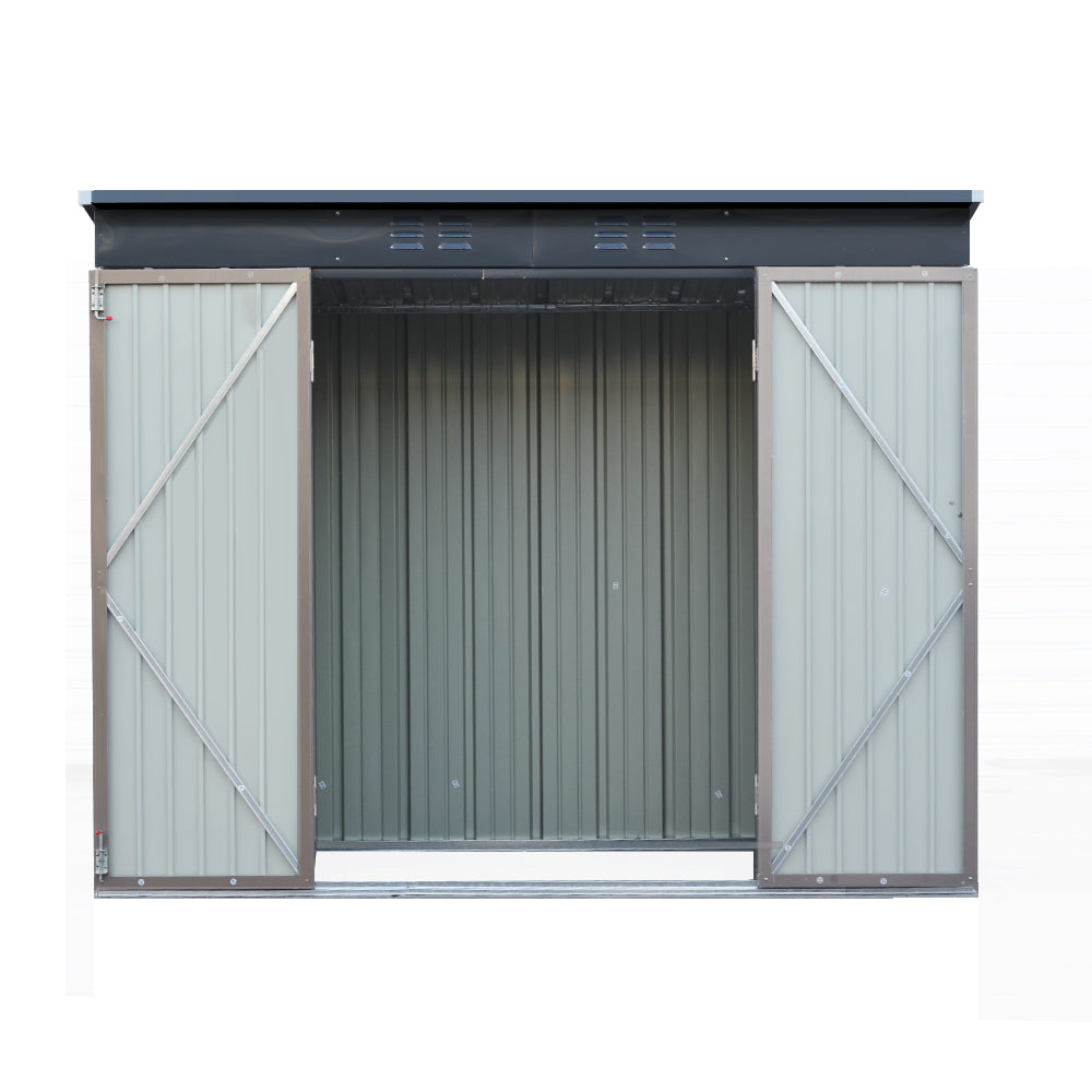 Giantz Garden Shed 2.31x1.31M Sheds Outdoor Storage Tool Metal Workshop Shelter Double Door-2