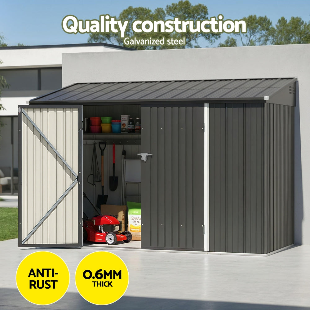Giantz Garden Shed Galvanised Steel 3.05x1.5M Outdoor Storage Shed Workshop House Shelter-3