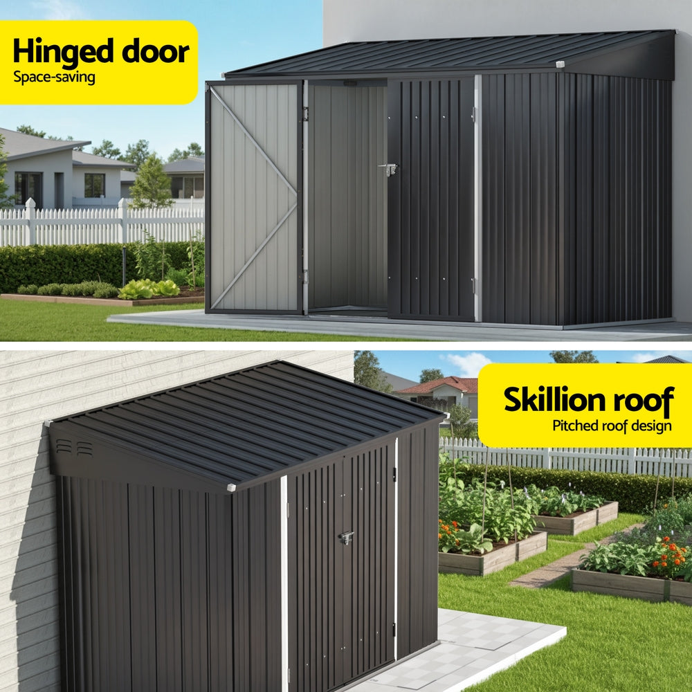 Giantz Garden Shed Galvanised Steel 3.05x1.5M Outdoor Storage Shed Workshop House Shelter-5