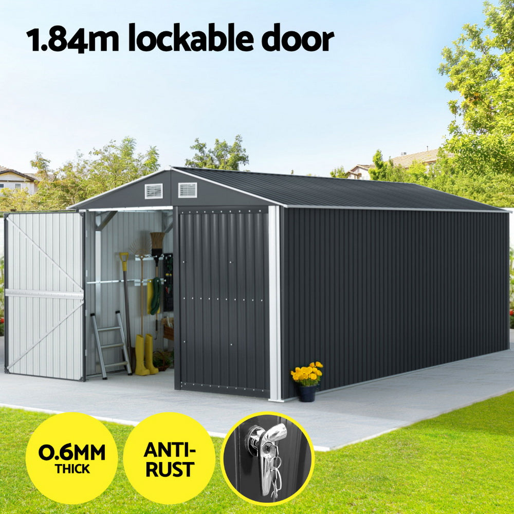 Giantz Garden Shed Sheds Outdoor Storage 3x5.38M Tool Workshop House Shelter-3