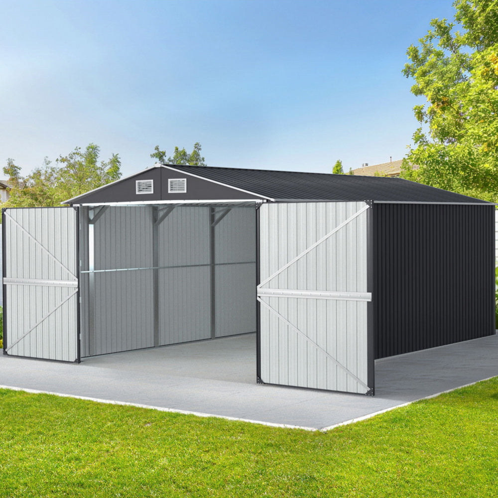 Giantz Garden Shed Sheds Outdoor Storage 3x5.38M Tool Workshop House Shelter-6