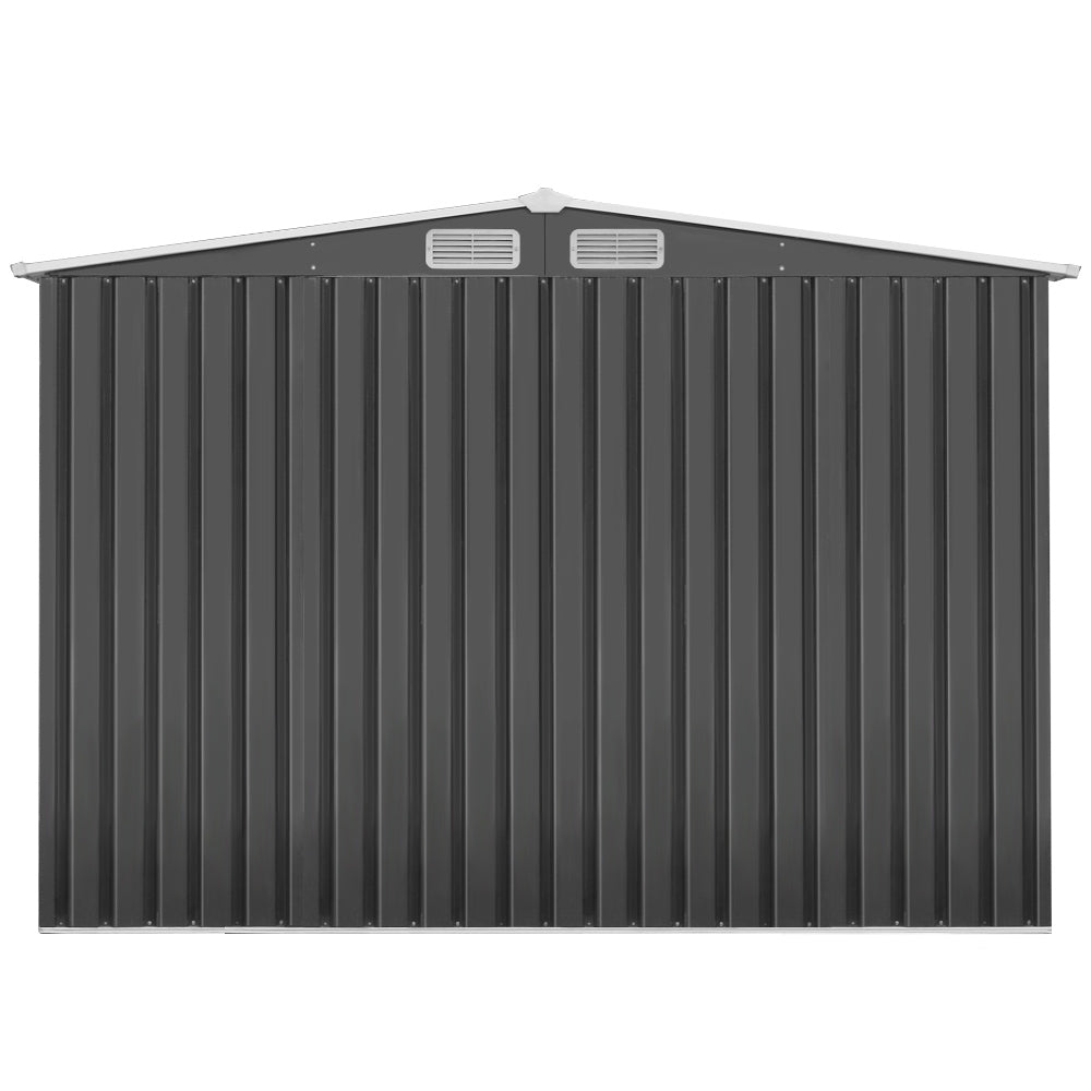Giantz Garden Shed 2.58x3.14M w/Metal Base Sheds Outdoor Storage Workshop Shelter Sliding Door-2