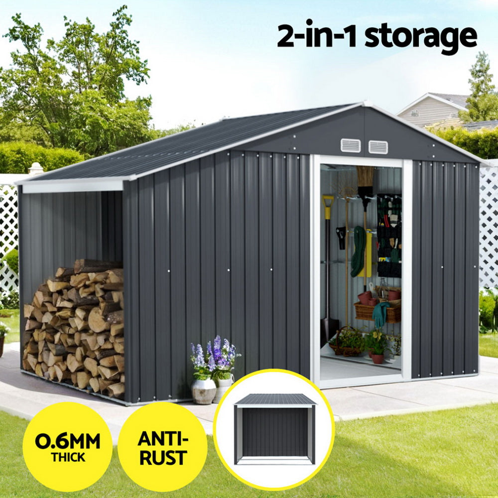 Giantz Garden Shed 3.22x1.96M Outdoor Storage Tool Workshop House Shelter-3